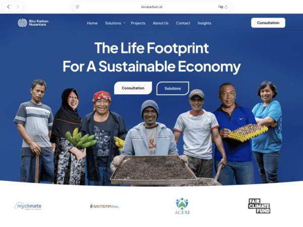 Biru Karbon Nusantara – Website Design